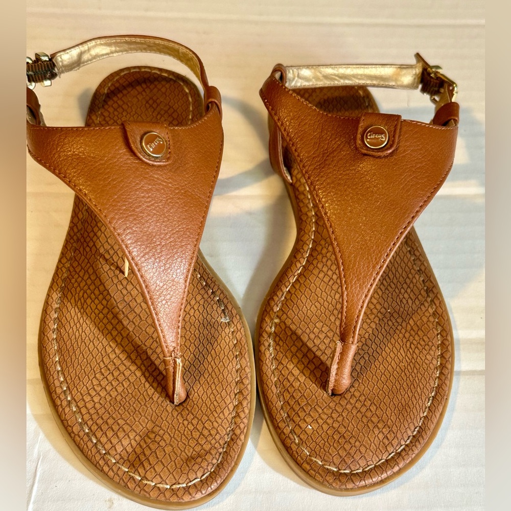 CircusBrown Leather Sandals, size 5 M